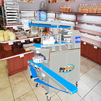 Petite entreprise, machine à pain entièrement automatique, acier inoxydable de qualité alimentaire, haute capacité, 10-100 pièces/min, contrôlée par PLC, machine à pain grillé