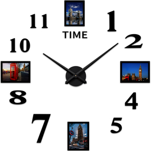 Nuovo <span class=keywords><strong>Orologio</strong></span> da Parete Fai-da-Te in Acrilico <span class=keywords><strong>a</strong></span> <span class=keywords><strong>Specchio</strong></span>, Adesivi Murali 3D, Grandi Orologi Decorativi al Quarzo - Product Image 5