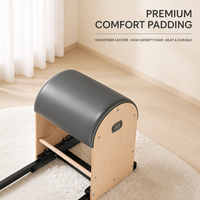 Baril de Pilates en bois de hêtre personnalisé, réglable, pour la correction de la colonne vertébrale, pour studio de Pilates - Durable et multifonctionnel