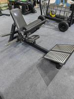 Banc de pont fessier NO.10, entraînement musculaire professionnel des fessiers, machine de musculation en acier avec plaques de poids, hip thrust, équipement de fitness pour salle de sport