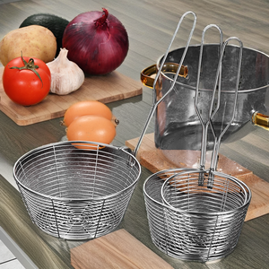 Panier de cuisine mural multifonctionnel en acier inoxydable 304, égouttoir en fil métallique, écologique, pour friture profonde – Vente chaude - Product Image 2