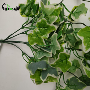 Lierre Feuille De <span class=keywords><strong>Saule</strong></span> Artificielle Patate Douce Vignes Décoration De Mariage Vert Blanc 5 Branches 198 <span class=keywords><strong>Feuilles</strong></span> 450pcs Plastique Décoratif - Product Image 2