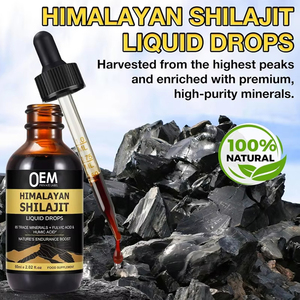 Usine Shilajit Drops Supplément Shilajit Résine Liquide Gouttes 85 + Trace Minerals Complexe avec Ashwagandha Curcuma Ginseng Chaga - Product Image 3