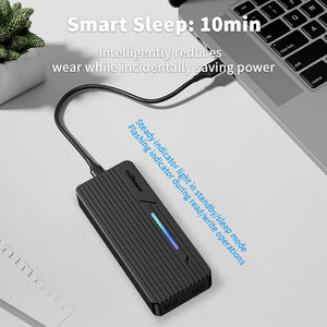 Casing HDD SSD Eksternal Usb 3.<span class=keywords><strong>2</strong></span> <span class=keywords><strong>2</strong></span> in 1 SSD M.<span class=keywords><strong>2</strong></span> NVME SATA Dual Protocol dengan lampu RGB - Product Image 3