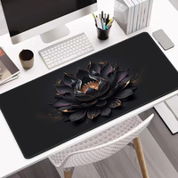 Grand tapis de souris de jeu sur mesure LW 2026, noir japonais, tapis de bureau, grand tapis de souris gamer XXL 90x40, tapis de clavier et de souris