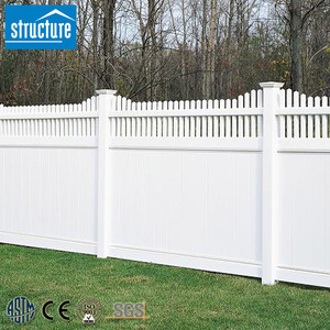 Paneles de valla de privacidad de jardín de vinilo de PVC personalizados de alta calidad puertas de enrejado blanco de 6x8 pies a la venta <span class=keywords><strong>tipo</strong></span> de <span class=keywords><strong>madera</strong></span> tratada a presión - Product Image 6