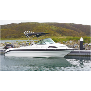 Yate deportivo de lujo de velocidad rápida, <span class=keywords><strong>6</strong></span>,2 <span class=keywords><strong>metros</strong></span>, casco de fibra de vidrio usado en el mar, <span class=keywords><strong>barco</strong></span> de pesca con motor fuera de borda para turismo - Product Image 3