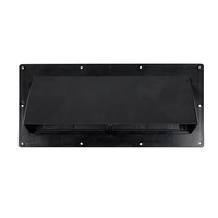 Couvercle d'échappement noir pour camping-car, capot de gamme, amortisseur manuel, remorque, camping-car, pièce de camping-car