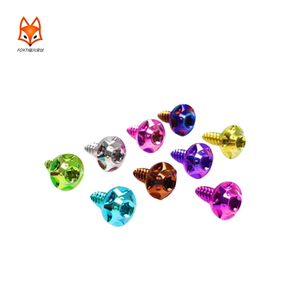 Vis autotaraudeuses à tête étoilée en titane Gr5 Ti6Al4V personnalisées en usine, M1.25, anodisées pour moto et voiture - Product Image 4