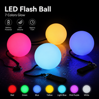 Ballons LED Poi Lumineux à Couleurs Changeantes en Gros pour Enfants, Danse du Ventre, Soirées en Boîte de Nuit, Fêtes de Noël, Événements et Vacances