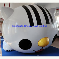 Ballon gonflable géant en PVC personnalisé pour événements, décoration extérieure, chat gras flottant