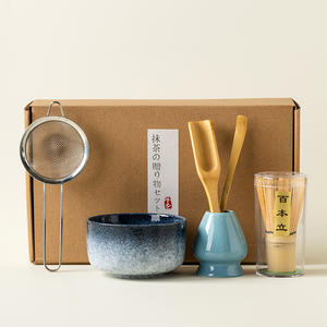 ชุดตีมัทฉะไม้ไผ่ทำมือ2-4-7-9-11ชิ้นทำด้วยมือมีโลโก้ที่กำหนดเองบรรจุผงมัทฉะ - Product Image 4