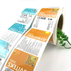ฉลากขวดหรูหรา กันน้ำ ผลิตภัณฑ์สำหรับใช้ในครัวเรือน อาหาร เสื้อผ้า ฉลากสติกเกอร์แบบม้วนสำหรับการขนส่งด่วน ปรับแต่งได้ - Product Image 2