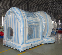 Cabine de photo claire de maison de rebond de bulle transparente de haute qualité pour la boule de neige gonflable géante de décoration de Noël