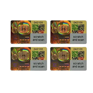 Mẫu miễn phí tùy chỉnh đầu nhãn an ninh 3D ba chiều chống hàng giả Sticker Làm xáo trộn hiển nhiên Vinyl Holographic Sticker - Product Image 2