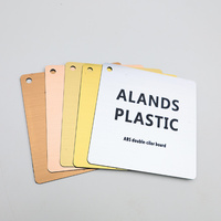 Feuille de plastique ABS double couleur gravée au laser ALANDS 1200x600mm, blanc et noir, prix usine