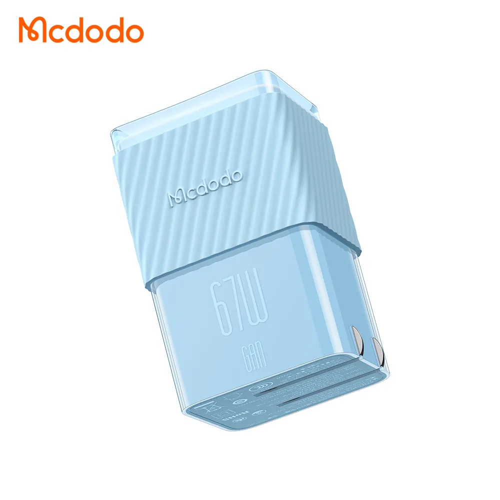 OEM Foldable Mini Crystal 67W 65W GaN Charger Type-C X 2 USBX1 PD3.1 QC4.0 20W 45W USB C Charger for iPhone Samsung Oppo Xiaomi