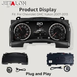 แผงหน้าปัด LCD สำหรับรถยนต์ Chevrolet GMC Yukon Suburban ปี 2007-2013 ชุดหน้าปัดดิจิตอล จอแสดงผลเสมือนจริง พร้อมระบบ GPS และมาตรวัดความเร็ว - Product Image 3