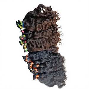 Toupet en cheveux indiens bruts non traités, qualité Remy, cuticules alignées, avec dentelle frontale, ondulations naturelles, ondulations profondes, ondulations lâches, direct usine - Product Image 6