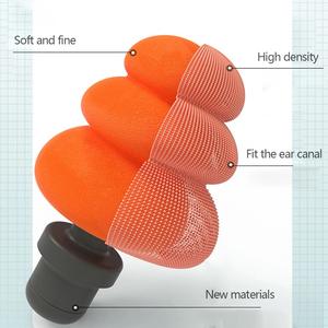 Bouchons d'oreille en silicone souple OEM isolation phonique bouchons d'oreille anti-<span class=keywords><strong>bruit</strong></span> <span class=keywords><strong>ronflement</strong></span> bouchons d'oreille en mousse pour dormir - Product Image 4