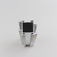 Extrusion bande d'aluminium chaleur solaire cadre en aluminium led tube rond joint d'angle tuyau plafond tendu profilé en aluminium