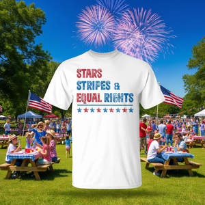 T-shirt con stelle e strisce, design patriottico per il 4 luglio - Product Image 3