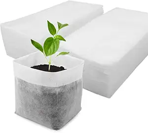 Bolsas para cultivo de plantas de vivero, respetuosas con el medio ambiente, no tejidas, para el jardín y el hogar