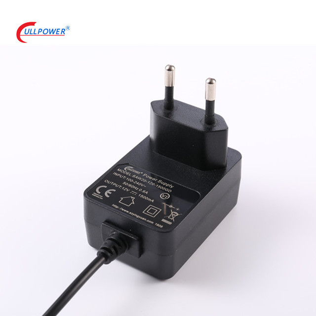High Quality PSU with CE Certificate 12V 1.5A European Plug Ac Dc Power Adapter