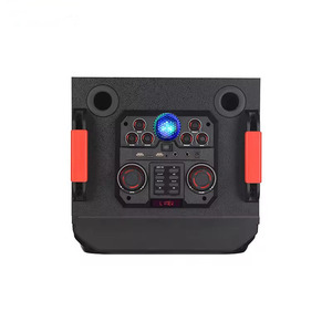 NDR-1526 Dual 15 Inch Wireless Karaoke DJ Sound Box Professional Audio RGB LED Lighting Party Wood <b>Speaker</b> Plastic Computer - Product Image 2