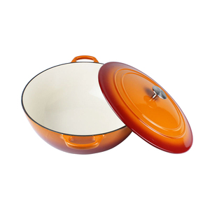 <span class=keywords><strong>Grande</strong></span> marmite de cuisson orange dégradé, <span class=keywords><strong>grande</strong></span> <span class=keywords><strong>capacité</strong></span>, pour fruits de mer, <span class=keywords><strong>en</strong></span> <span class=keywords><strong>fonte</strong></span> émaillée, type <span class=keywords><strong>cocotte</strong></span> hollandaise - Product Image 2