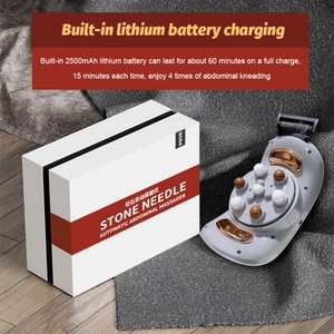 Shiatsu Abdominal Massage <b>Roller</b> Belt Vibrating <b>Back</b> Kneading Shoulder and Neck Massager for Car Seat Use - Product Image 3