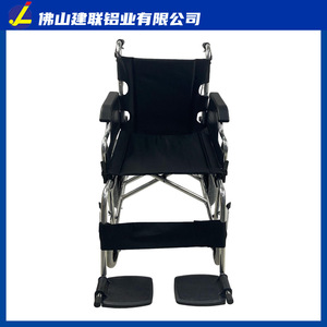 Fauteuil roulant pliable en alliage d'aluminium léger, pneus pleins de 16 pouces, système de freinage double, pour personnes âgées, utilisation manuelle - Product Image 3