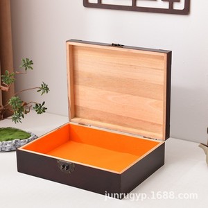 Caja genealógica rectangular de madera de alcanfor con cerradura para personalizar el árbol genealógico, regalo, empaque artesanal - Product Image 2