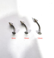 Piercing de Labio y Colmillo Curvo de Acero Inoxidable con Diseño de Nicho Estilo Dulce, Compatible con Otras Joyas de Perforación, Amigable con la Piel