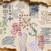 15 Stiker Per Paket Seri Perangko Kuno Retro Stiker Dekoratif DIY
