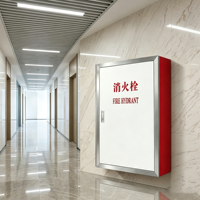 Armario para Hidrantes de Incendio de Acero Inoxidable Montado en Pared 1000x700x240mm, Caja para Mangueras Contra Incendios para Interiores de Edificios