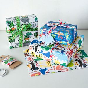 Rollo de papel de regalo personalizado de lujo de 43*300cm para regalo, 80g, lleno de espíritu juvenil, venta al por mayor - Product Image 6
