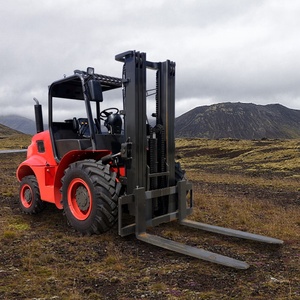 รถยกขับเคลื่อน 4 ล้อ 5 ตัน สำหรับงานหนัก พร้อมส่งฟรี 5 EPA 4x4 Articulated Rough Terrain Forklift - Product Image 2