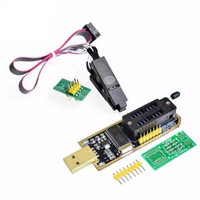 Programmateur USB CH341A Kit Complet, Programmeur SPI Flash BIOS avec Clip de Test SOIC8, Adaptateur 1.8V, Prise en Charge des Séries EEPROM 24 et 25