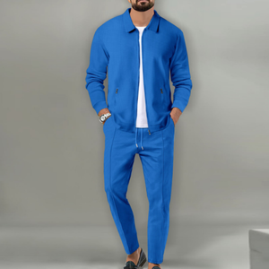 Ensemble <span class=keywords><strong>de</strong></span> survêtement pour homme, automne, imprimé, à capuche, rayé, course à pied, fitness, <span class=keywords><strong>jogging</strong></span>, 2 pièces, respirant, léger, spandex/nylon - Product Image 5