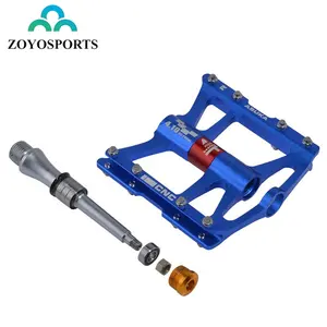 ZOYOSPORTS אופניים אביזרי Ultralight מחזור חיצוני ספורט MTB הרי Fixie דוושות אופני שטוח סגסוגת אלומיניום דוושה