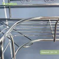 Étagères de rangement en forme de cœur pour cuisine et salle de bain, étagère d'angle murale en acier inoxydable sans perçage pour rangement de cuisine