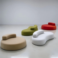 Vakuumkomprimiertes Sofa mit Hochdichteschaumstoff, Komprimierte Verpackung, Modernes Geschwungenes Wohnzimmersofa