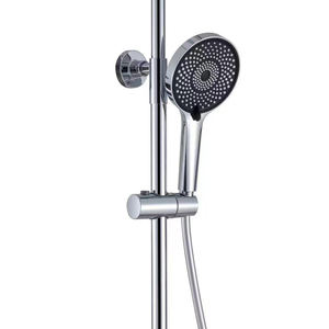 Sistema doccia quadrato cromato a manico singolo da bagno in acciaio inossidabile con nebbia a pioggia Set doccia termostatica a pioggia - Product Image 3