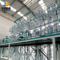 Usine complète de décorticage et de mouture du riz 50-60TPD avec équipement de nettoyage, décorticage, mouture, polissage et calibrage