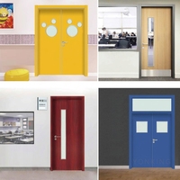Portes de classe scolaire en bois au design moderne et personnalisé, avec fenêtres en verre – Dernières tendances, prix compétitifs