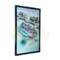 Moniteur à écran tactile capacitif vertical à cadre en aluminium de 55 pouces pour Machine de jeu Fire Link