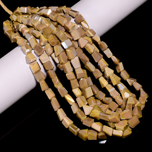Wholesale Coated Caribbean <b>Moonstone</b> Beads with 16 Inches Length and Tumbled Shaped Cut Stone Style <b>Moonstone</b> Beads - Product Image 3