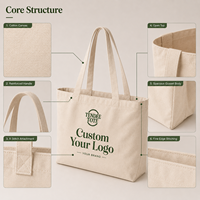 Sac fourre-tout personnalisé avec logo, 30x35cm, en toile de coton imprimée, réutilisable, pour les librairies, la vente au détail, les cadeaux et les événements, vente en gros