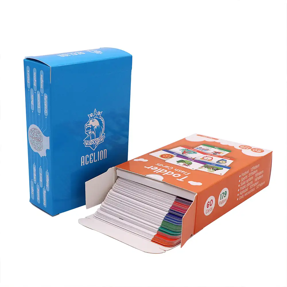 사용자 정의 학습 플래시 카드 아기 어린이 인쇄 영어 알파벳 Flashcards 인지 카드 어린이 교육 플래시 카드